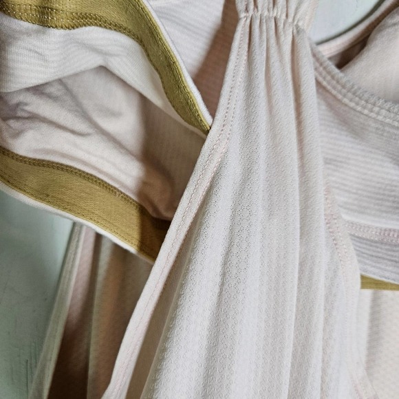 Lululemon No Limits Tank 4 Layered Shelf Bra Pretty Pink Tonka Stripe - Picture 6 of 10